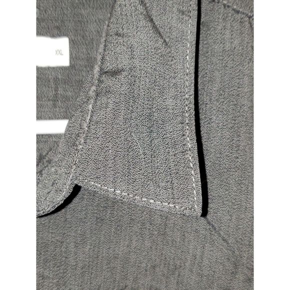 Calvin Klein Men's Shirt Button Up Long Sleeved Dark Gray Size XXL - Picture 4 of 12